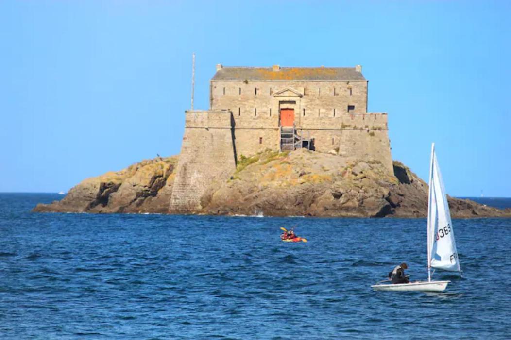 Les Letruns - Appart - 3 Pers - Vue Sur La Mer Saint-Malo Exteriör bild